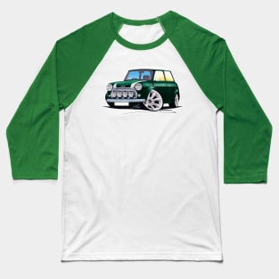 Rover Mini Cooper Sport British Racing Green Baseball T-Shirt